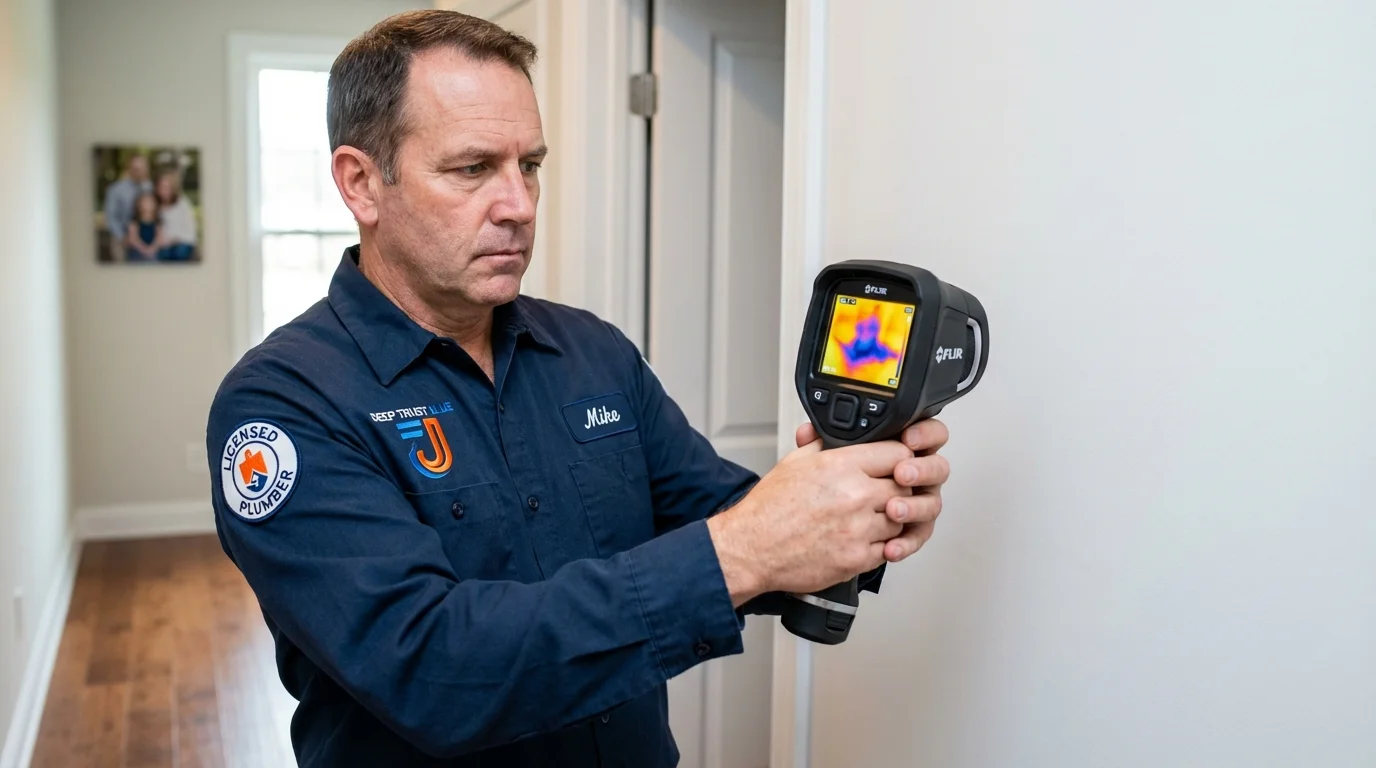 Thermal imaging leak detection by Johns Plumbing LLC in San Angelo